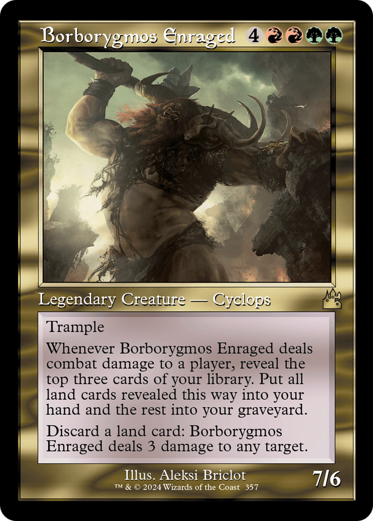 Borborygmos Enraged (Retro Frame) [Ravnica Remastered] | Game Master's Emporium (The New GME)