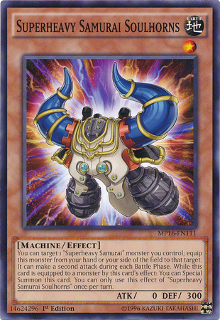 Superheavy Samurai Soulhorns [MP16-EN111] Common | Game Master's Emporium (The New GME)