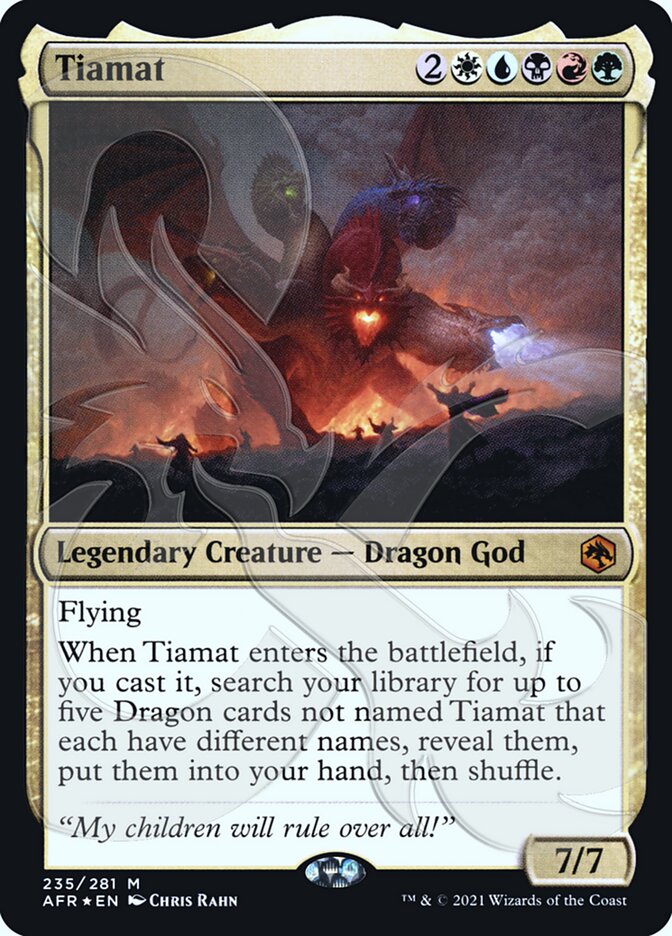 Tiamat (Ampersand Promo) [Dungeons & Dragons: Adventures in the Forgotten Realms Promos] | Game Master's Emporium (The New GME)
