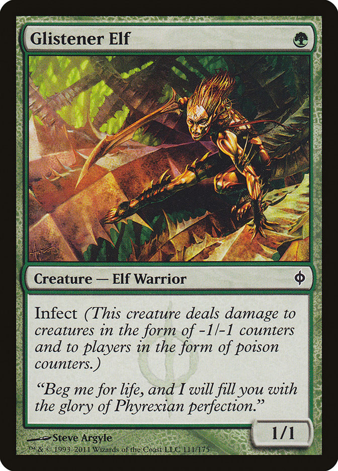 Glistener Elf [New Phyrexia] | Game Master's Emporium (The New GME)