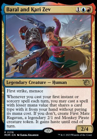 Baral and Kari Zev (Promo Pack) [March of the Machine Promos] | Game Master's Emporium (The New GME)