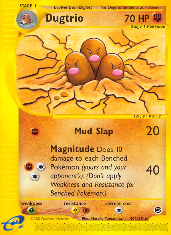 Dugtrio (44/165) [Expedition: Base Set] | Game Master's Emporium (The New GME)