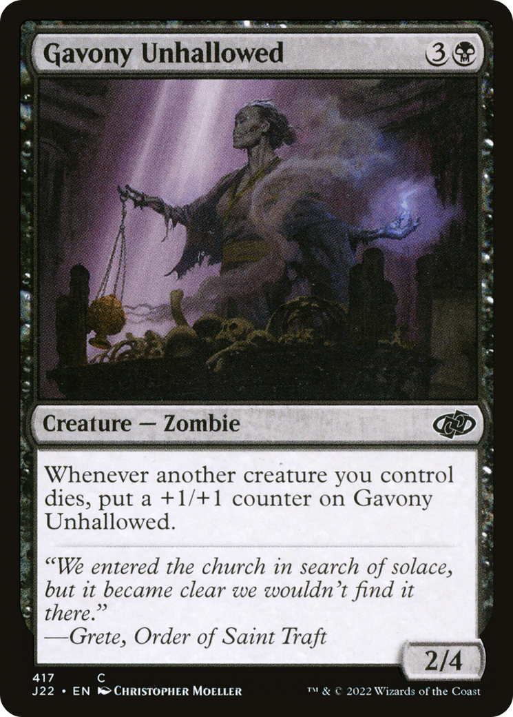 Gavony Unhallowed [Jumpstart 2022] | Game Master's Emporium (The New GME)