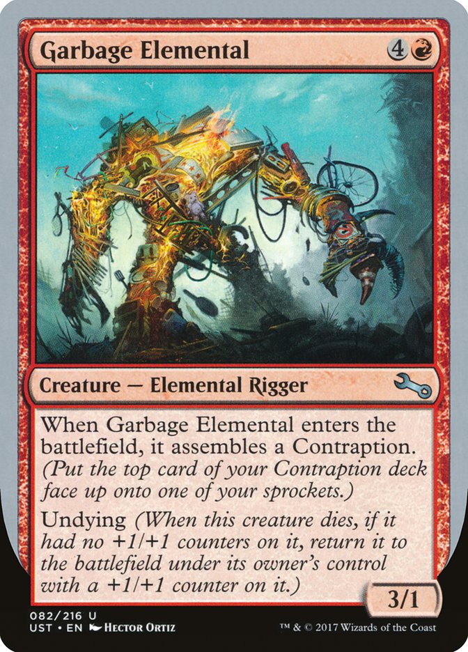 Garbage Elemental (3/1 Creature) [Unstable] | Game Master's Emporium (The New GME)