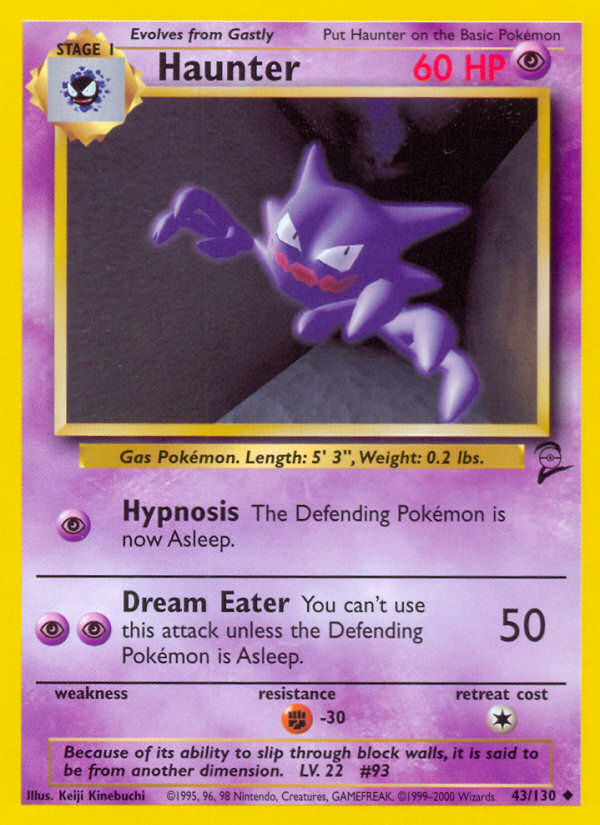 Haunter (43/130) [Base Set 2] | Game Master's Emporium (The New GME)