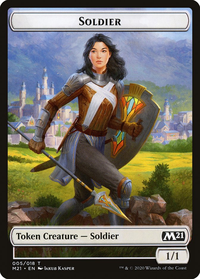 Cat (020) // Soldier Double-Sided Token [Core Set 2021 Tokens] | Game Master's Emporium (The New GME)