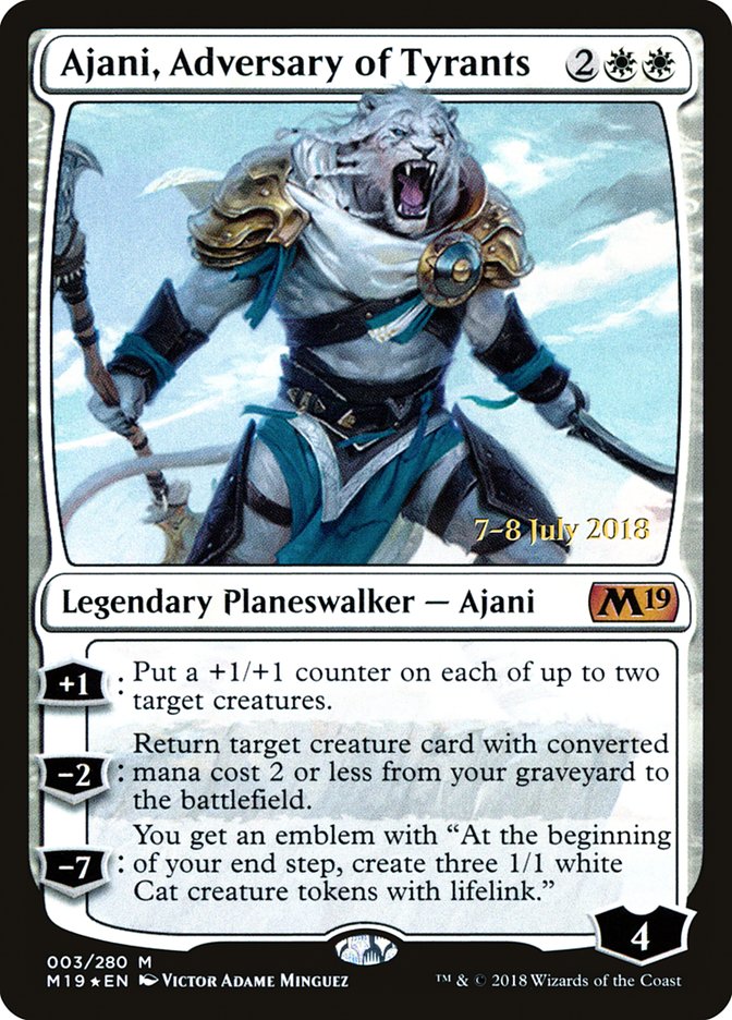 Ajani, Adversary of Tyrants [Core Set 2019 Prerelease Promos] | Game Master's Emporium (The New GME)