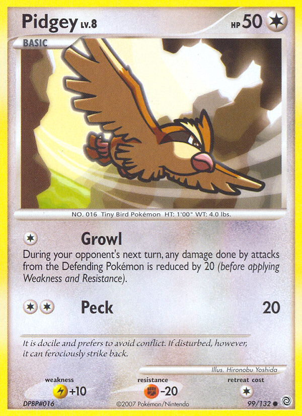 Pidgey (99/132) [Diamond & Pearl: Secret Wonders] | Game Master's Emporium (The New GME)