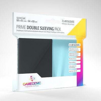 Game Genic Prime Double Sleeving 2 x 80 Sleeves | Game Master's Emporium (The New GME)