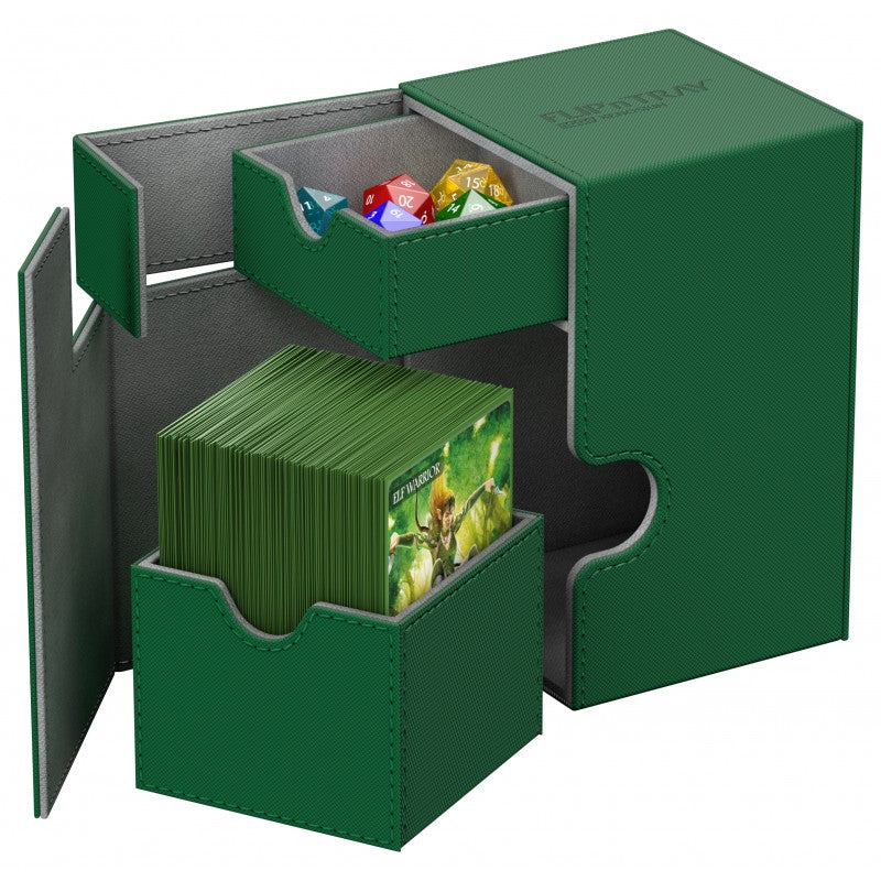 Flip and Tray Xenoskin Deck Case Green 100+ | Game Master's Emporium (The New GME)