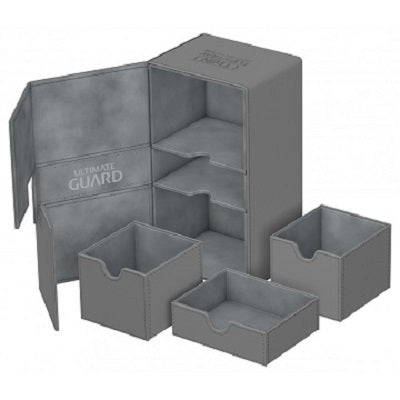 Twin Flip n' Tray Xenoskin Deck Case Grey 200+ | Game Master's Emporium (The New GME)