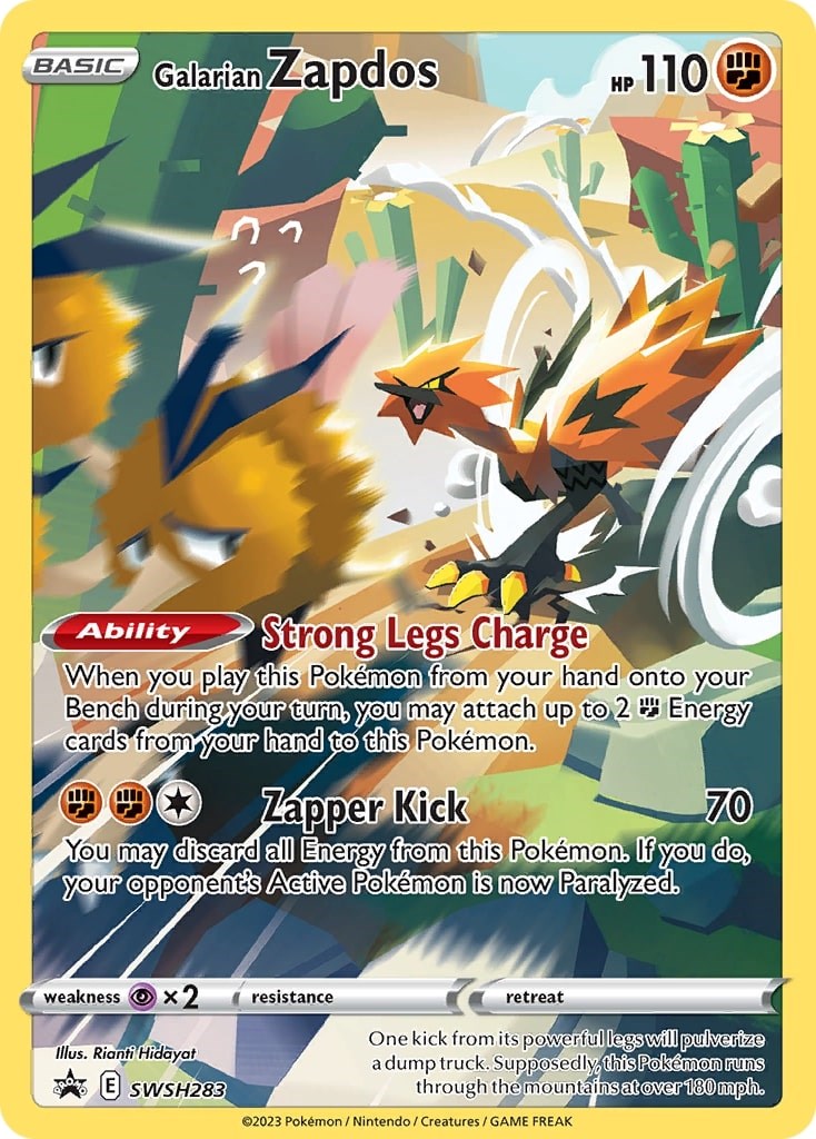 Galarian Zapdos (SWSH283) [Sword & Shield: Black Star Promos] | Game Master's Emporium (The New GME)