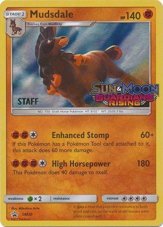 Mudsdale (SM20) (Staff Prerelease Promo) [Sun & Moon: Black Star Promos] | Game Master's Emporium (The New GME)