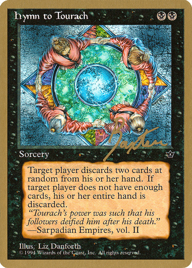 Hymn to Tourach (Circle) (George Baxter) [Pro Tour Collector Set] | Game Master's Emporium (The New GME)