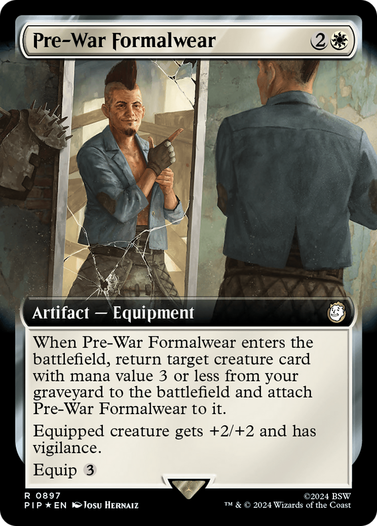 Pre-War Formalwear (Extended Art) (Surge Foil) [Fallout] | Game Master's Emporium (The New GME)