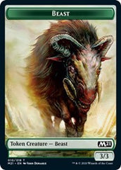 Beast // Cat (011) Double-Sided Token [Core Set 2021 Tokens] | Game Master's Emporium (The New GME)