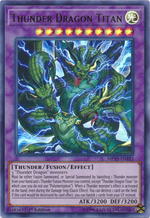 Thunder Dragon Titan [MP19-EN182] Ultra Rare | Game Master's Emporium (The New GME)