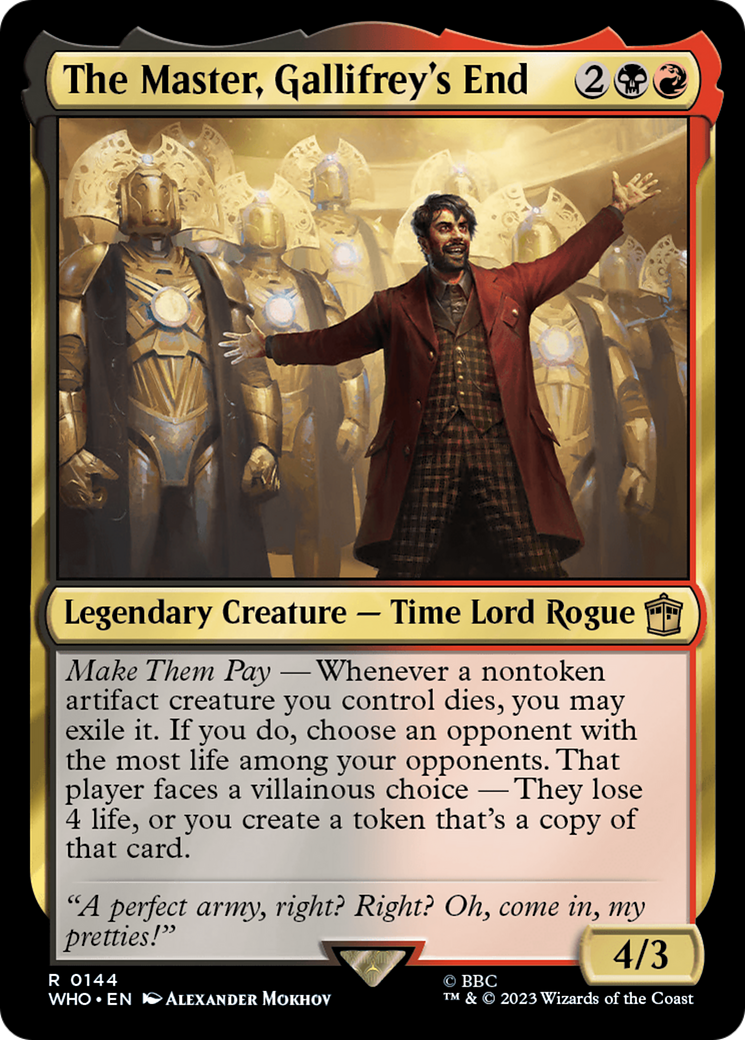 The Master, Gallifrey's End [Doctor Who] | Game Master's Emporium (The New GME)