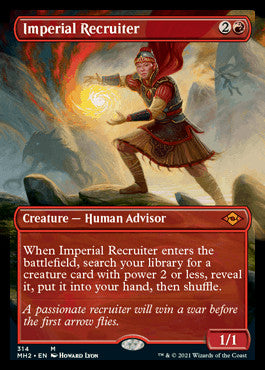 Imperial Recruiter (Borderless Alternate Art) [Modern Horizons 2] | Game Master's Emporium (The New GME)