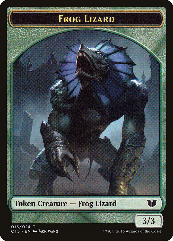 Frog Lizard Token [Commander 2015 Tokens] | Game Master's Emporium (The New GME)