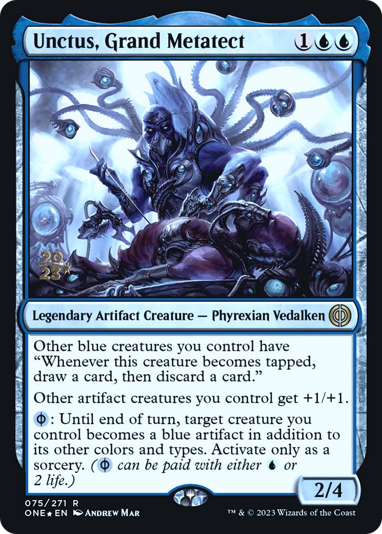 Unctus, Grand Metatect [Phyrexia: All Will Be One Prerelease Promos] | Game Master's Emporium (The New GME)