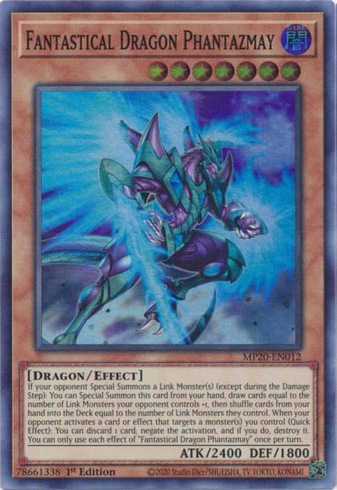 Fantastical Dragon Phantazmay [MP20-EN012] Super Rare | Game Master's Emporium (The New GME)