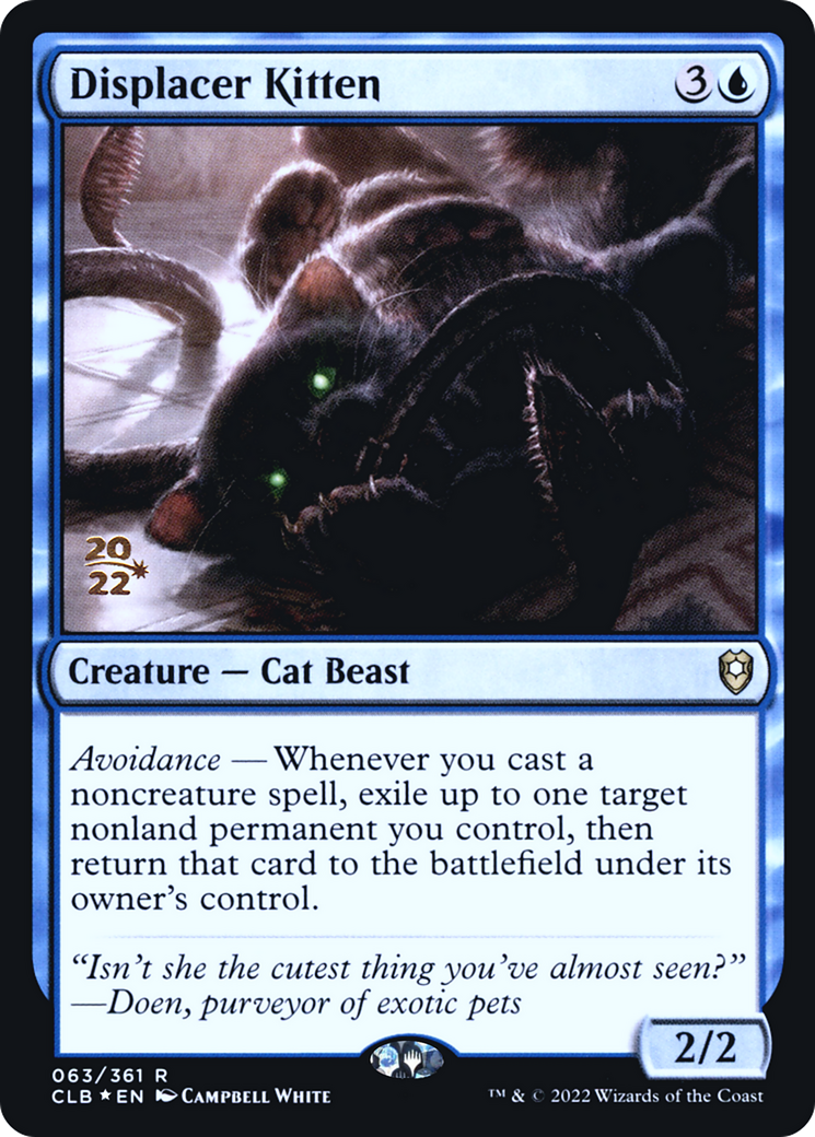 Displacer Kitten (Promo Pack) [The Lost Caverns of Ixalan Promos] | Game Master's Emporium (The New GME)