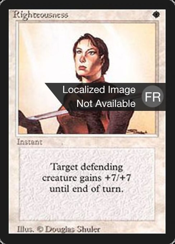 Righteousness [Foreign Black Border] | Game Master's Emporium (The New GME)