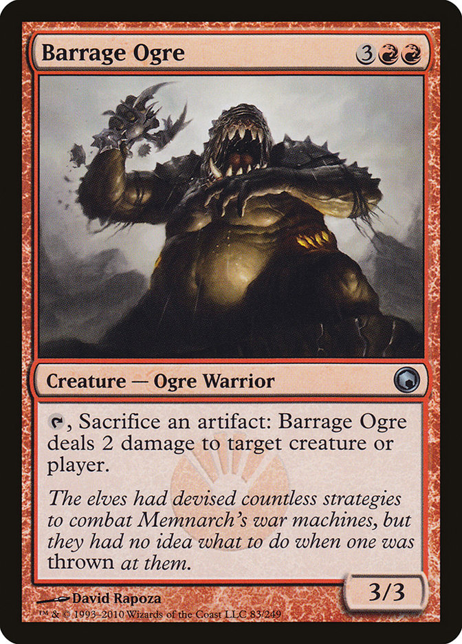 Barrage Ogre [Scars of Mirrodin] | Game Master's Emporium (The New GME)