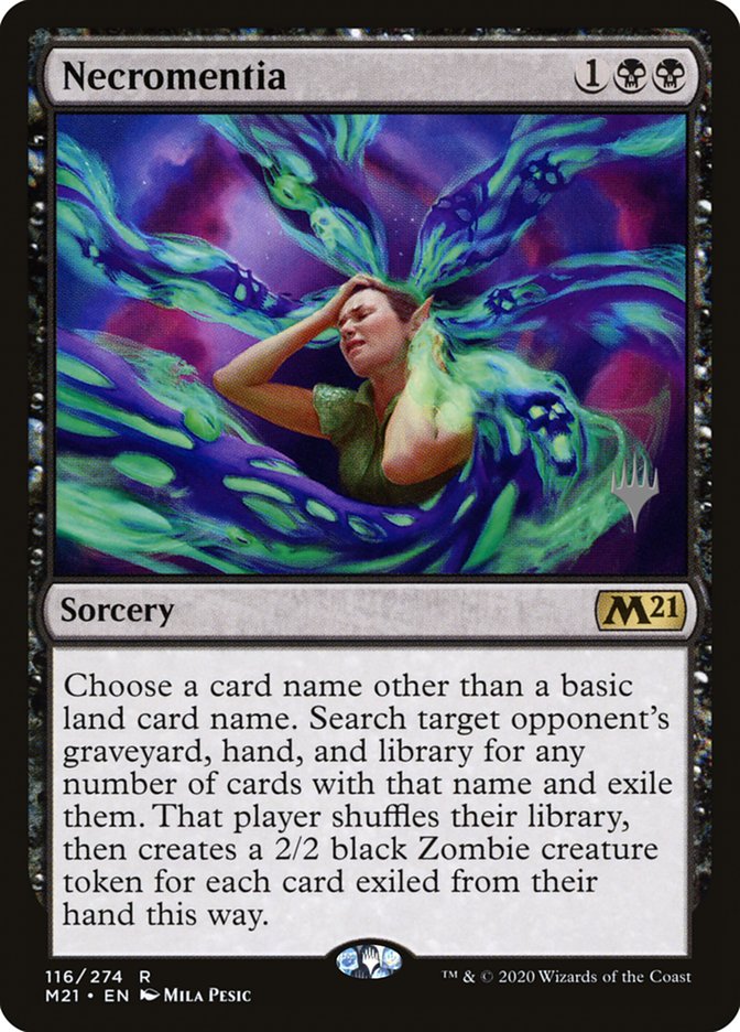 Necromentia (Promo Pack) [Core Set 2021 Promos] | Game Master's Emporium (The New GME)