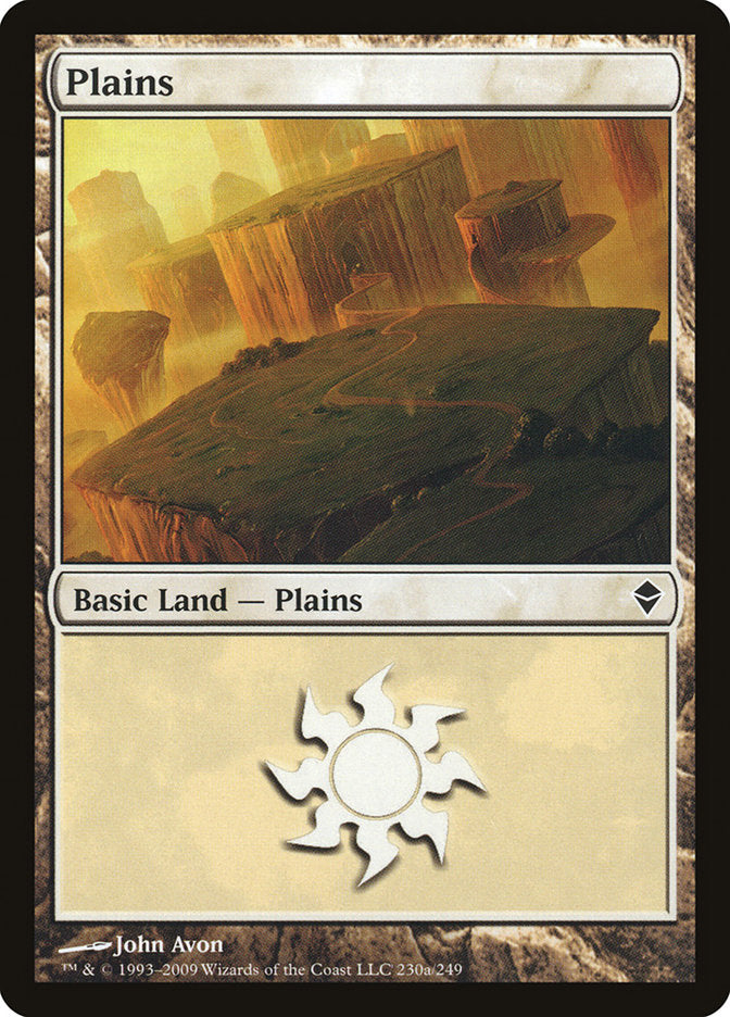 Plains (230a) [Zendikar] | Game Master's Emporium (The New GME)