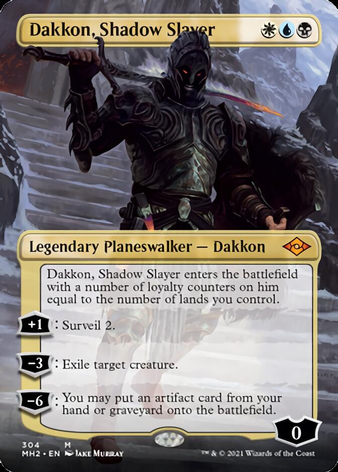 Dakkon, Shadow Slayer (Borderless) [Modern Horizons 2] | Game Master's Emporium (The New GME)