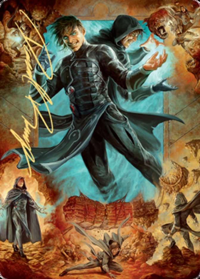 Jace, Mirror Mage 2 Art Card (Gold-Stamped Signature) [Zendikar Rising Art Series] | Game Master's Emporium (The New GME)