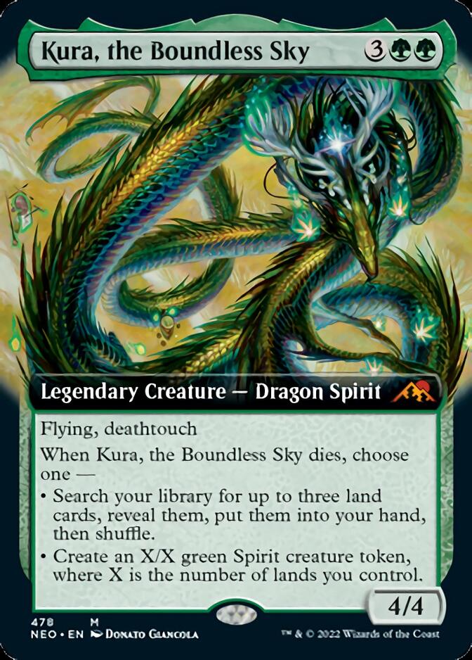 Kura, the Boundless Sky (Extended Art) [Kamigawa: Neon Dynasty] | Game Master's Emporium (The New GME)