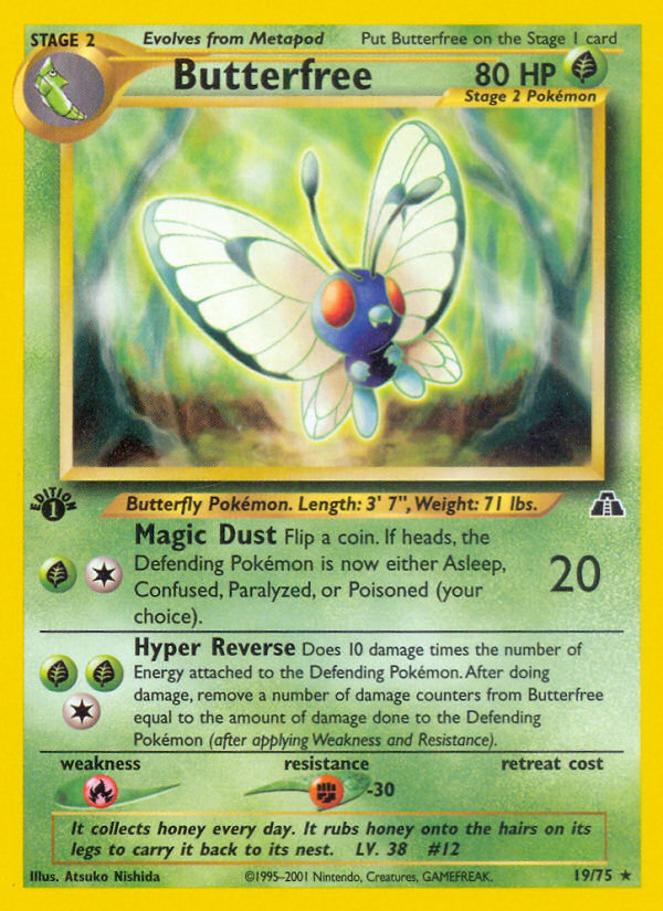 Butterfree (19/75) [Neo Discovery 1st Edition] | Game Master's Emporium (The New GME)