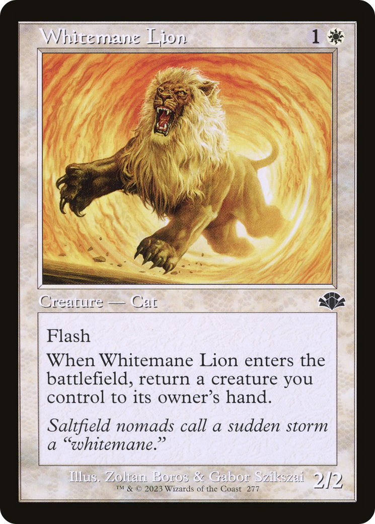 Whitemane Lion (Retro) [Dominaria Remastered] | Game Master's Emporium (The New GME)