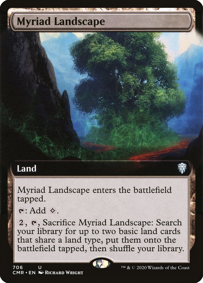 Myriad Landscape (Extended Art) [Commander Legends] | Game Master's Emporium (The New GME)