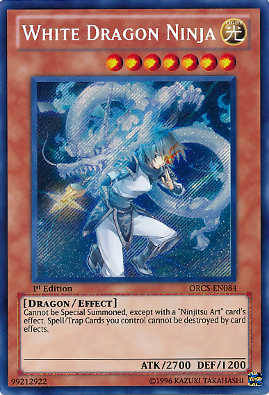 White Dragon Ninja [ORCS-EN084] Secret Rare | Game Master's Emporium (The New GME)