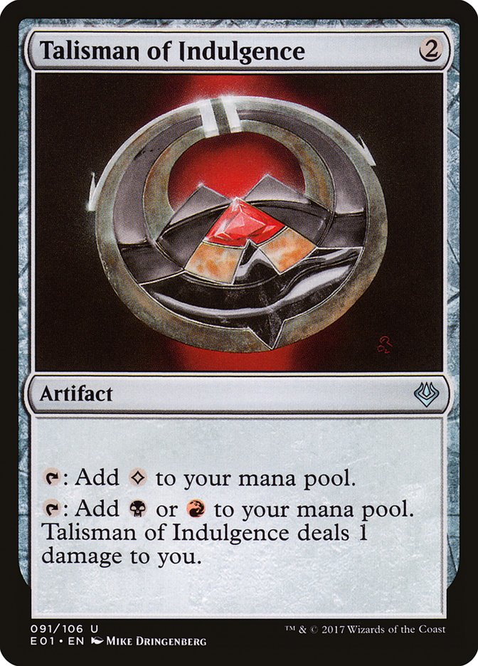 Talisman of Indulgence [Archenemy: Nicol Bolas] | Game Master's Emporium (The New GME)