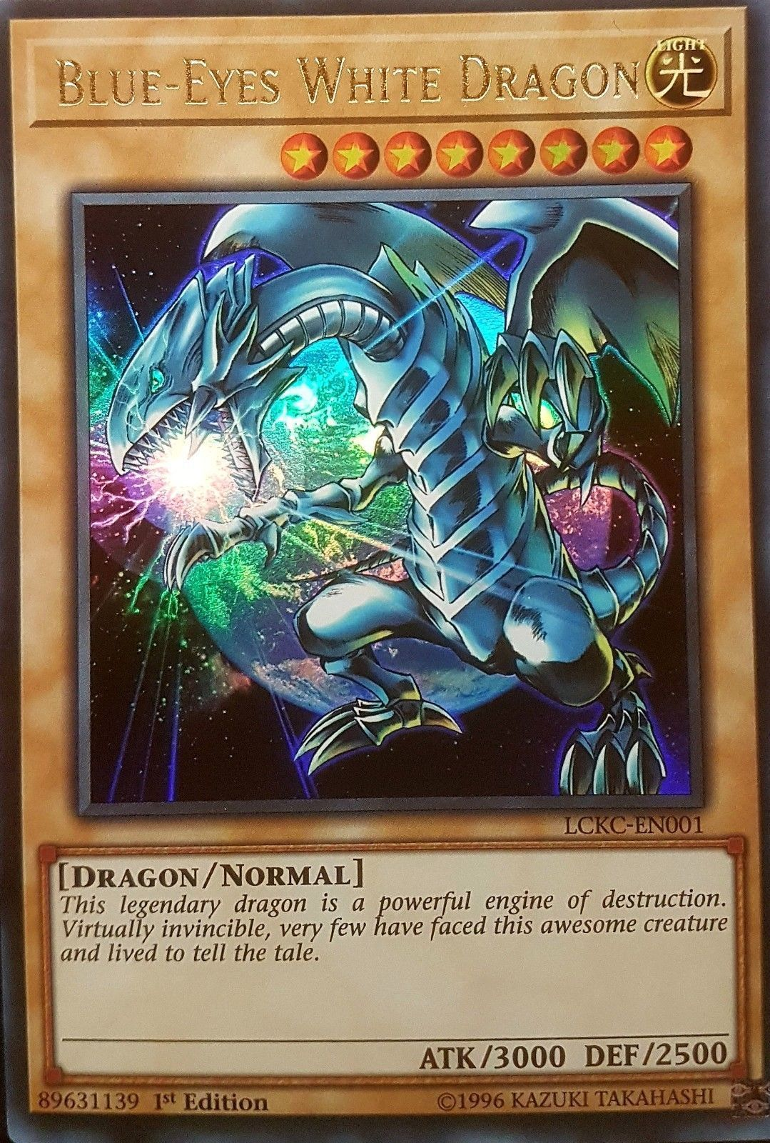 Blue-Eyes White Dragon (Version 3) [LCKC-EN001] Ultra Rare | Game Master's Emporium (The New GME)