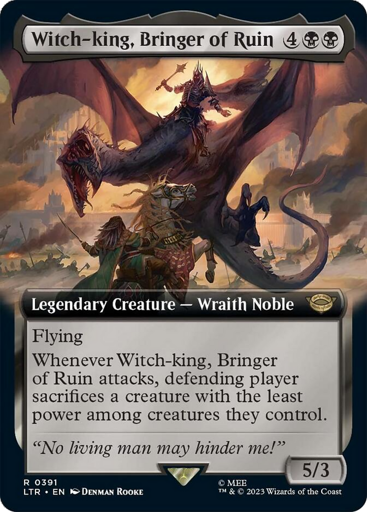 Witch-king, Bringer of Ruin (Extended Alternate Art) [The Lord of the Rings: Tales of Middle-Earth] | Game Master's Emporium (The New GME)