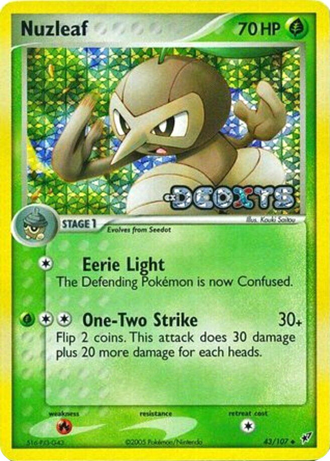 Nuzleaf (43/107) (Stamped) [EX: Deoxys] | Game Master's Emporium (The New GME)