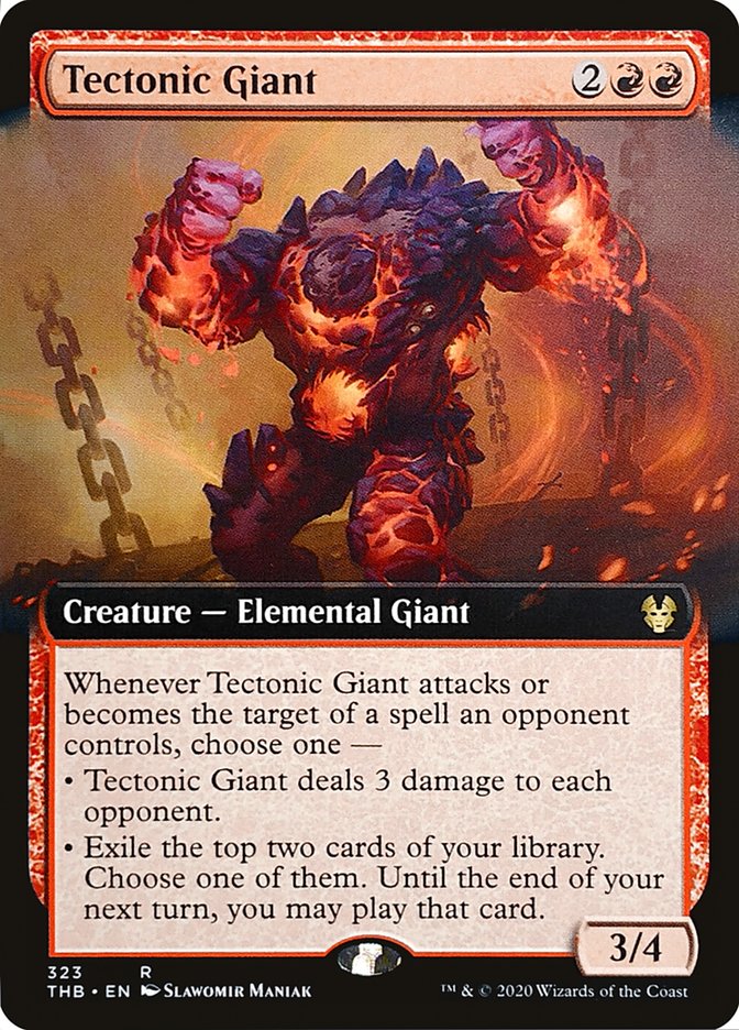 Tectonic Giant (Extended Art) [Theros Beyond Death] | Game Master's Emporium (The New GME)