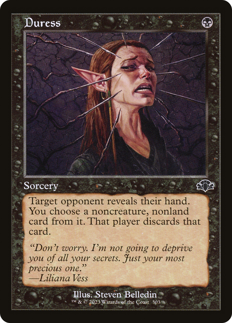 Duress (Retro) [Dominaria Remastered] | Game Master's Emporium (The New GME)