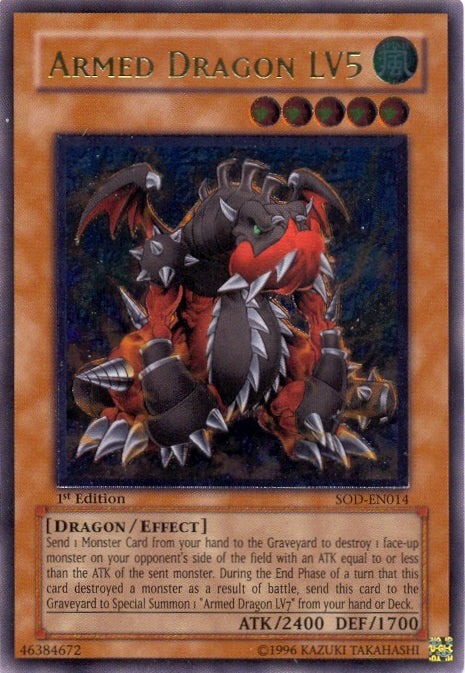 Armed Dragon LV5 [SOD-EN014] Ultimate Rare | Game Master's Emporium (The New GME)