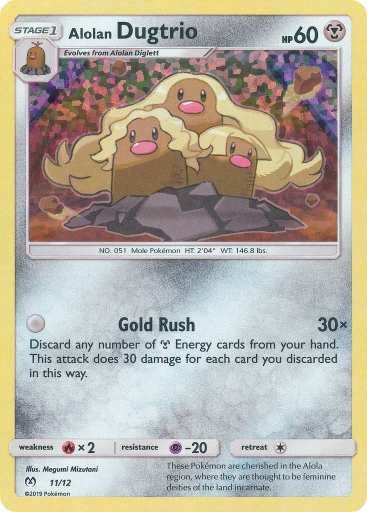 Alolan Dugtrio (11/12) [McDonald's Promos: 2019 Collection] | Game Master's Emporium (The New GME)