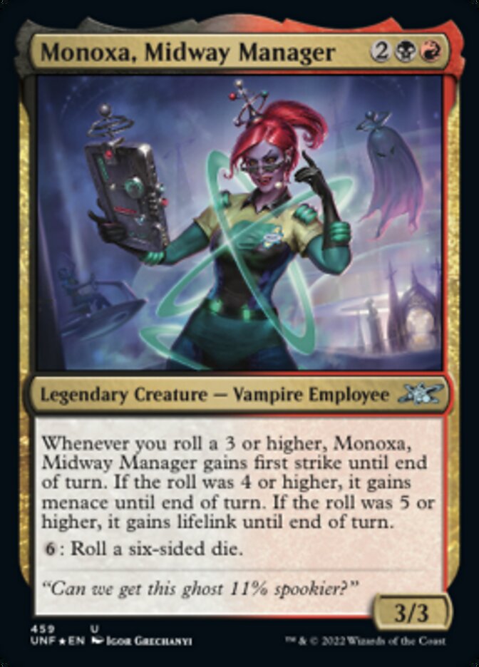 Monoxa, Midway Manager (Galaxy Foil) [Unfinity] | Game Master's Emporium (The New GME)