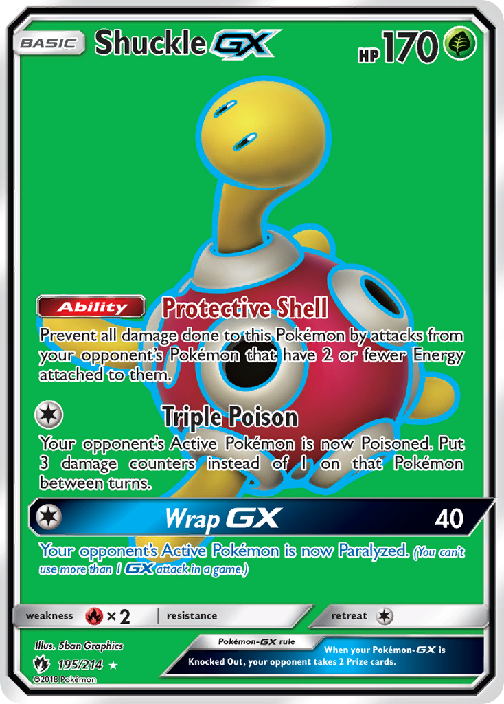 Shuckle GX (195/214) [Sun & Moon: Lost Thunder] | Game Master's Emporium (The New GME)