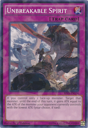 Unbreakable Spirit [BP03-EN234] Shatterfoil Rare | Game Master's Emporium (The New GME)