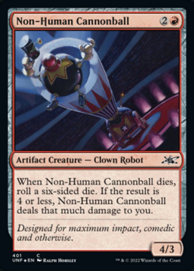 Non-Human Cannonball (Galaxy Foil) [Unfinity] | Game Master's Emporium (The New GME)